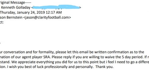 Golladay email
