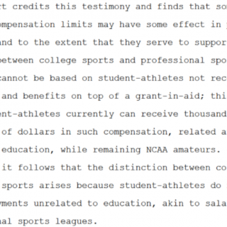 NCAA antitrust Judge Wilken